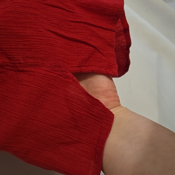 Croft & Barrow, Tunic, Top, Sz Sm, Red, Navy, White, Lightweight, Comfy, Stretch - Picture 6 of 9